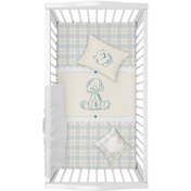 تصویر سرویس لحاف روتختی دکوتین، کد مولی - تکرو طرح جنس مخمل - ۷ تکه : لحاف روتختی + رویه تشک ‌کش‌دوزی + ۲ عدد گارد بزرگ + گارد کوچک + بالش + کوسن