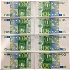 تصویر دستمال سفره طرح 100 یورو EURO 