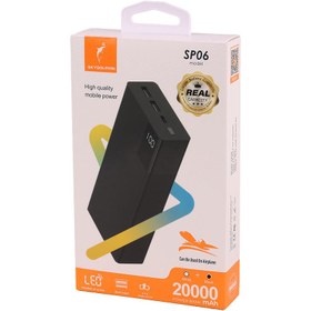 تصویر پاور بانک فست شارژ 20000 اسکای دلفین Sky Dolphin SP06 2.4A 12W Sky Dolphin SP06 2.4A 12W 20000mAh Power Bank