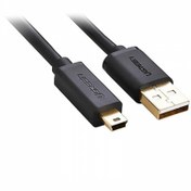 تصویر کابل تبدیل USB به Mini USB یوگرین مدل US132 10355 طول 1 متر ا Cable Mini USB Ugreen US132 10355 1m Cable Mini USB Ugreen US132 10355 1m