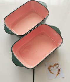 تصویر ست تابه مایکروویوی رنگی برند دنی هوم - سبز 