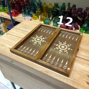 تصویر تخته نرد و شطرنج نراد روس - همراه با مهره شطرنج درجه 1 / بزرگ Russian backgammon and chess