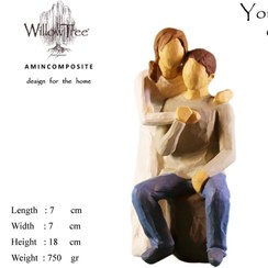 تصویر مجسمه ویلوتری مدل من وتو کد86 WillowTree You And Me Statue 