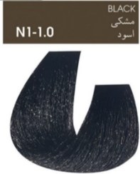 تصویر رنگ مو آلبورا شماره N1 مشکی ALBURA PROFESSIONAL HAIR DYE VIOLET SERIES NUMBER 6.66 100 mil