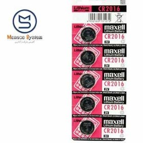 تصویر باتری سکه ای مکسل مدل CR2016 ا Maxell Lithium CR2016 minicell Maxell Lithium CR2016 minicell