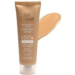 تصویر کرم ضد آفتاب رنگی +SPF50 فاقد چربی سینره 