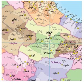 تصویر نقشه تقسمات شهرستانی ایران 