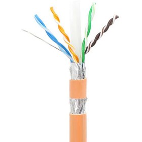 تصویر کابل شبکه cat6 SFTP نگزنس حلقه 500 متری cable cat6 sftp nexans 500M