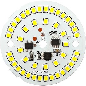 تصویر ال ای دی 24 وات 220 ولت سفید مهتابی قطر 54 میلیمتر 