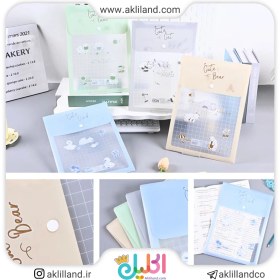 تصویر پوشه دکمه دار عمودی A4 حیوانات 