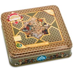 تصویر گز لقمه فاقد شکر 100 درصد انگبین و 40 درصد مغز پسته عصاری 450 گرم بسته بندی حلب نوع 2 