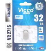 تصویر نقره ای Vicco man VC271 S USB2.0 Flash Memory-32GB 