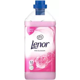 تصویر نرم کننده لباسشویی ایتالیایی لنور Lenor Pink Blossom با رایحه شکوفه صورتی برای 52 بار شستشو 1.82 لیتر 