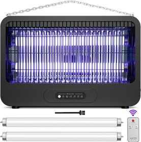 تصویر حشره کش برقی ۳۵۰۰ ولت ریموت دار مدل IKI-520AE Electric Insect Zapper Indoor Outdoor with Powerful 3500V Dual Grid, Remote Control Mosquito Zapper, Fly Zapper, Fly Trap with UV Light