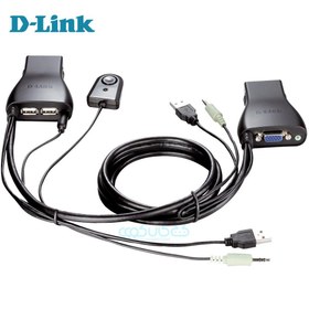 تصویر سوئیچ KVM دو پورت USB دی لینک مدل D-Link KVM-222 D-Link KVM-222 2 port USB switch