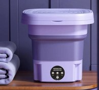 تصویر مینی واش مسافرتی Folding Washing Machine دارای خشک کن و شیر تخلیه 
