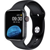 تصویر ساعت هوشمند اپل مدل HW22 Plus با بدنه آلومینیومی و بند سیلیکونی 