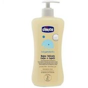 تصویر شامپو نوزادی چیکو اصل ایتالیا سر و بدن بچه چیکو 500 میلی لیتر بدون اشک chicco body wash and shampoo 