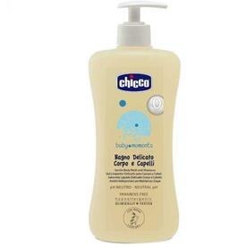 تصویر شامپو نوزادی چیکو اصل ایتالیا سر و بدن بچه چیکو 500 میلی لیتر بدون اشک chicco body wash and shampoo 