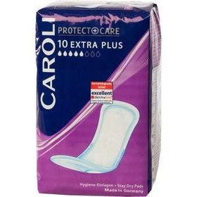 تصویر نوار بهداشتي کرولي سري Protect Plus Care مدل Extra Plus پنج قطره - بسته 10 عددي ا Caroli Protect Plus Care Extra Plus Sanitary Pad 10pcs Caroli Protect Plus Care Extra Plus Sanitary Pad 10pcs