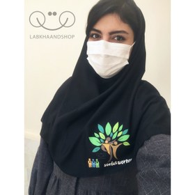 تصویر مقنعه طرح دار 