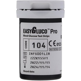 تصویر نوار تست قند خون ایزی گلوکو مدل EASYGLUCO PRO بسته 50 عددی 