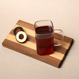 تصویر تخته سرو چوبی یک نفره، مدل لمون دو رنگ - 2 عدد serving board-004