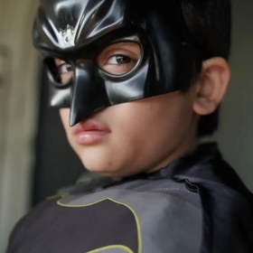 تصویر لباس بتمن پارچه ای عضلانی - 4 تا 6 Fabric batman costume