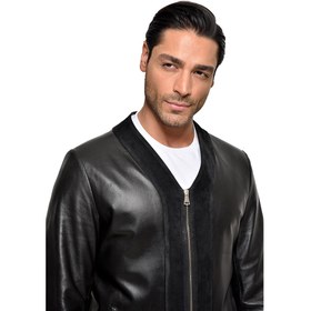 تصویر کت چرمی یقه هفت 