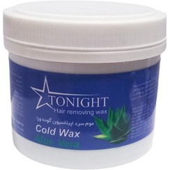 تصویر موم سرد اپیلاسیون تونایت وزن 300 گرم - آلوئه ورا Tonight Hair Removing Cold Wax 300gr