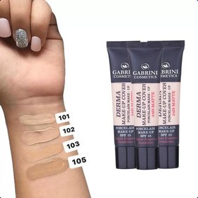 تصویر کرم پودر مات 24 ساعته گابرینی - 104 gabrini derma make up cover