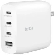 تصویر شارژر دیواری 112 وات بلکین مدل Belkin Charger WCH017yz Belkin BoostCharge Pro 4-Port GaN Wall Charger 112W WCH017yz