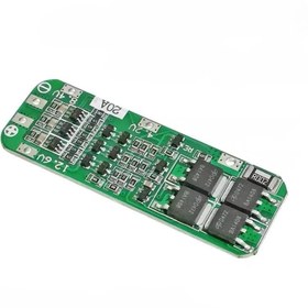 تصویر ماژول محافظ شارژ و دشارژ باتری لیتیومی ۳ سل ۲۰ آمپر 