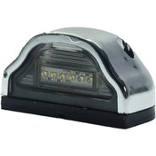 تصویر چراغ پلاک SMD کروم استیل ماموتی طرح آسپوک (یک جفت) 