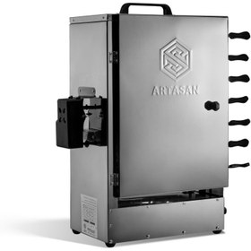 تصویر کباب پز تمام استیل بزرگ آرتاسان 14 سیخ (ارسال رایگان) 