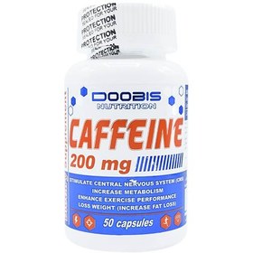 تصویر کپسول کافئین 200 میل دوبیس 50 عدد ا DOOBIS Caffeine 200 mg 50 caps DOOBIS Caffeine 200 mg 50 caps