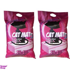 تصویر خاک عطری گربه کت (Cat Mat) مت مدل اوشن وزن 10 کیلوگرم بسته 2 عددی 