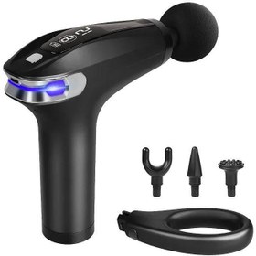 تصویر ماساژور بدن مدل تفنگی دیجتالتی توربو دار Turbo digital gun model body massager