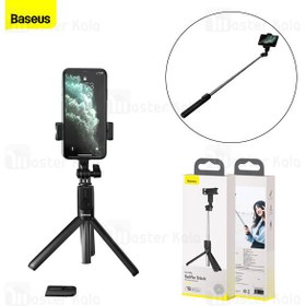 تصویر مونوپاد و سه پایه شاتر دار بیسوس Baseus SUDYZP-F01 Lovely Selfie Stick Wireless Bracket مدل تلسکوپی 