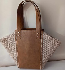 تصویر کیف مکرومه و چرم Bag