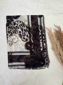 تصویر روسری ابریشم پلنگ مخمل Scarf