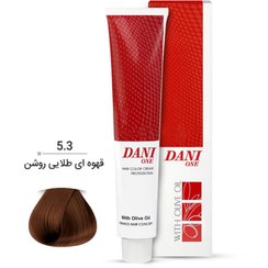 تصویر رنگ مو دنی وان (Dani One) شماره 5.3 رنگ قهوه‌ای طلایی روشن حجم 100 میلی‌لیتر رنگ مو دنی وان