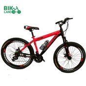 تصویر دوچرخه کوهستانی جردن مدل آلفا سایز ۲۶ با ۲۴ دنده و ترمز دیسکی 