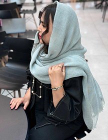 تصویر شال لینن پاییزه - خاکی 