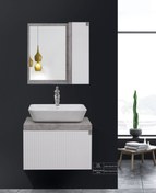 تصویر کابینت روشویی کاکتوس مدل elegante 60 سفید کد 5028 