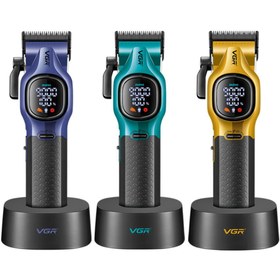 تصویر ماشین اصلاح وی جی آر مدل V886C با تیغه سرامیکی برش مستقیم 