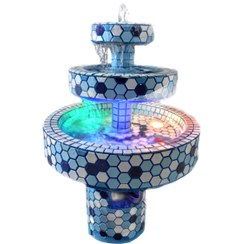 تصویر حوض آبنما سیمانی سرامیکی 