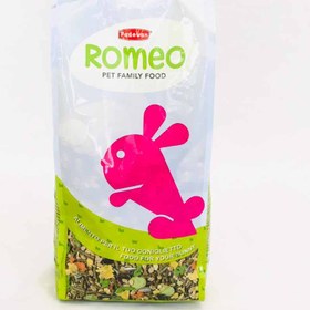 تصویر غذای میکس با پلت خرگوش رومئو پادوان ایتالیا بسته ۸۰۰ گرم کد ۱۵۵ 