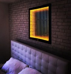 تصویر آینه بینهایت(۶۰×۶۰سانتی متر) RGB ریموت دار infinity mirror