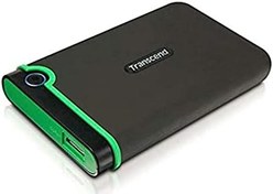 تصویر Transcend 2 TB StoreJet M3 Military Drop Tested USB 3.0 External Hard Drive, TS2TSJ25M3 - Black 